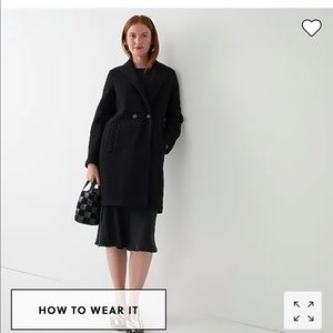 New Daphne topcoat in Italian boiled wool